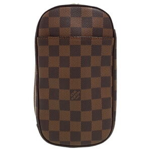 Louis Vuitton Damier Ebene Brown Pochette Ganjou Body Bag
